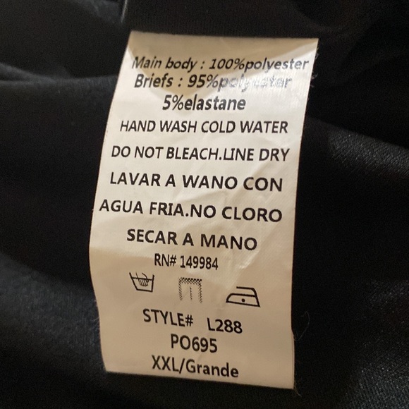 Southern Fried Chics Purple Sequin BodySuit; size 2XL - Picture 6 of 8